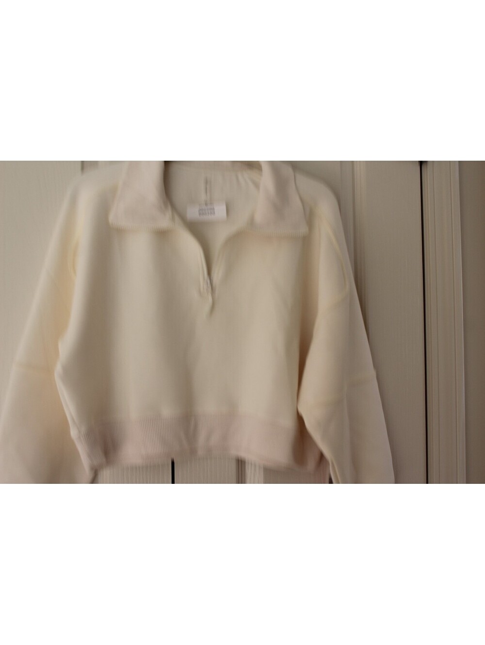 Simply Southern Women’s Cream Quarter Zip Pullover Top 0200-XL - Picture 3 of 6